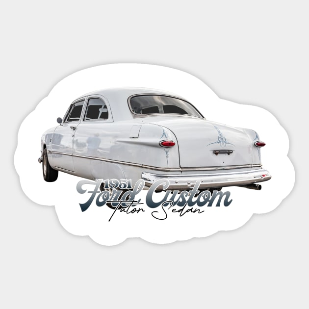 1951 Ford Custom Tudor Sedan Sticker by Gestalt Imagery